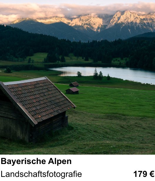 Naturnaher Foto-Workshop mit dem Thema Bayerische Alpen: Landschaftsfotografie
