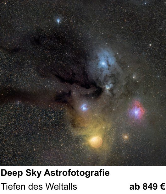 Naturnaher Foto-Workshop mit dem Thema Deep Sky Astrofotografie: Tiefen des Weltalls