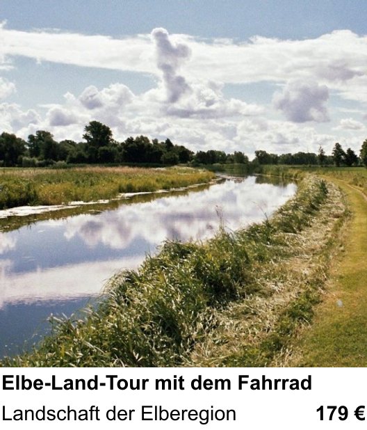 Naturnaher Foto-Workshop mit dem Thema Elbe-Land-Tour mit dem Fahrrad: Landschaft der Elberegion