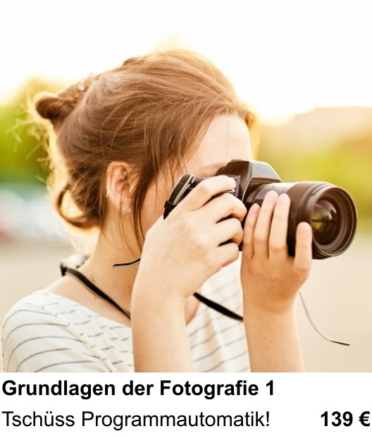 Im Fotoworkshop in Hamburg: Kameraeinstellungen sicher beherrschen