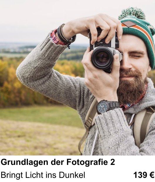 Im Fotoworkshop in Hamburg: Zweiter Teil der Fotografie-Grundlagen