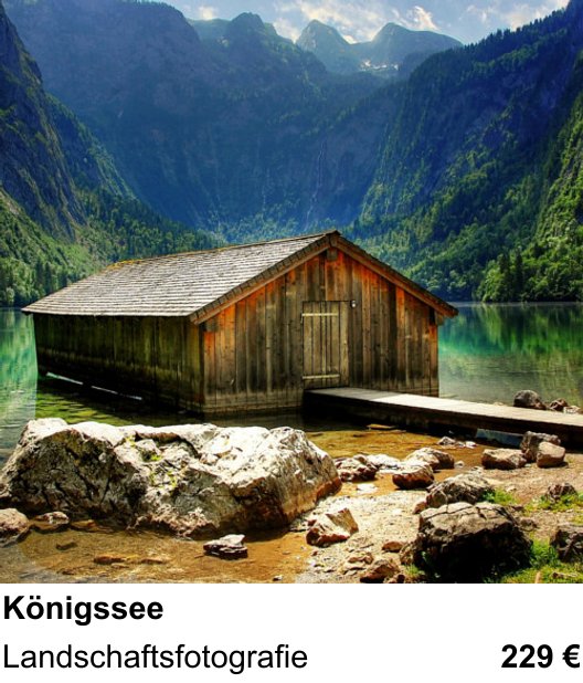 Naturnaher Foto-Workshop mit dem Thema Königssee: Landschaftsfotografie