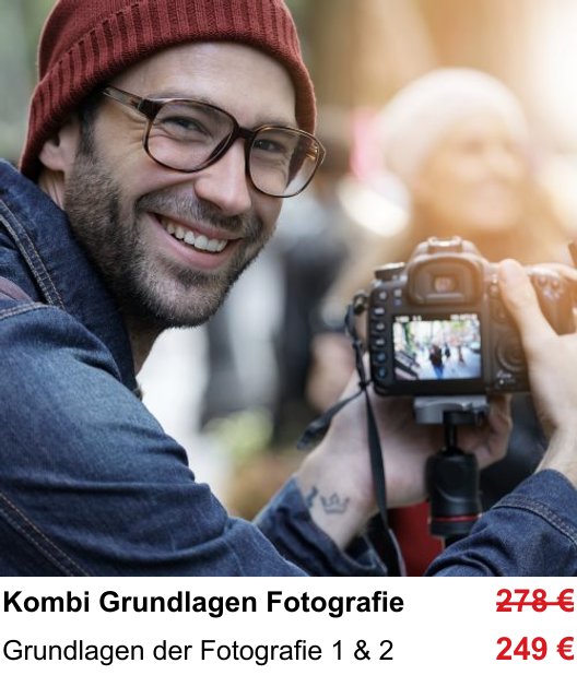 Im Fotoworkshop in Hamburg: Grundlagen Fotografie kompakt