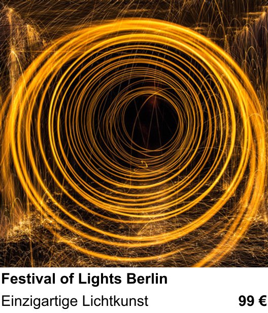 Naturnaher Foto-Workshop mit dem Thema Berliner Lichtkunst fotografieren: Einzigartige Lichtkunst
