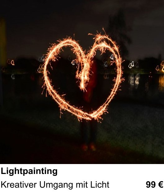 Im Fotoworkshop in Hamburg: Lightpainting