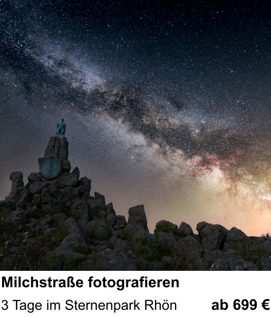 Naturnaher Foto-Workshop mit dem Thema Milchstraße fotografieren: 3 Tage im Sternenpark Rhön