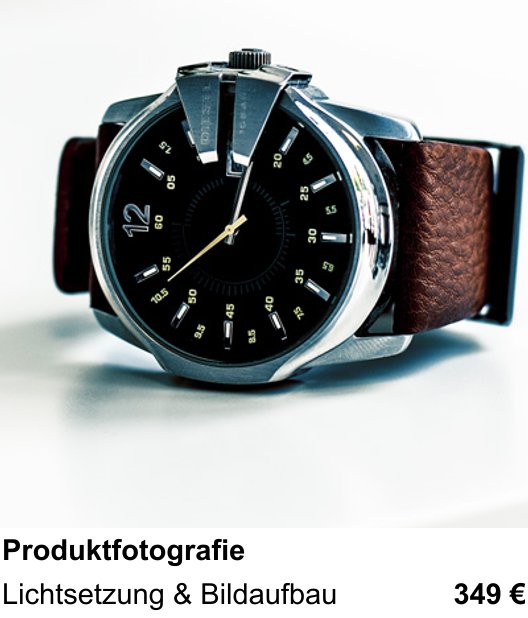 Im Fotoworkshop in Hamburg: Produktfotografie